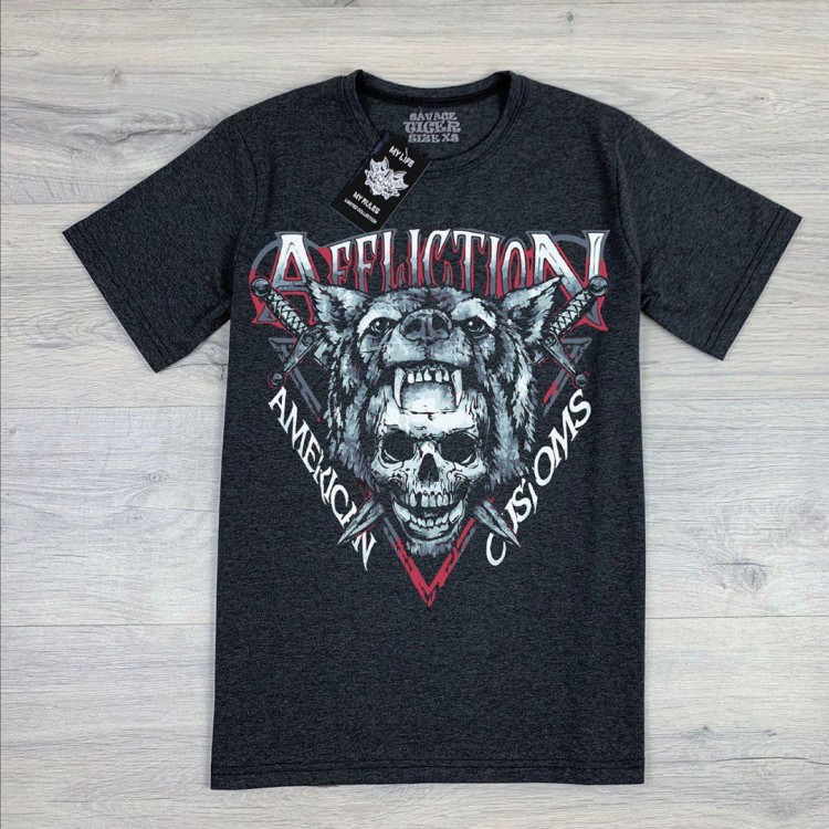 Футболка Affliction American Customs ( Dark gray )