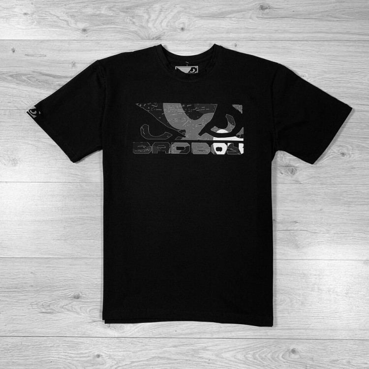 Футболка BAD BOY Classic Logo camo/gray Футболка BAD BOY Classic Logo camo/gray