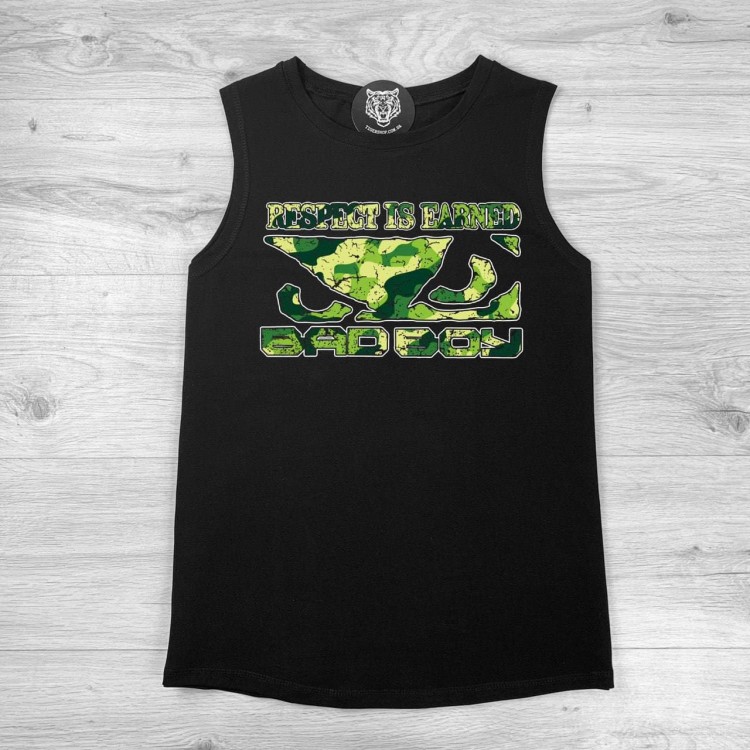 Майка Bad Boy Respect Is Earned black/camo Майка Bad Boy Respect Is Earned black/camo