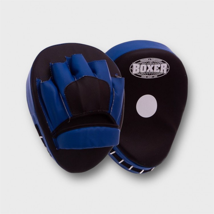 Лапи вигнуті для боксу та єдиноборств BOXER blue