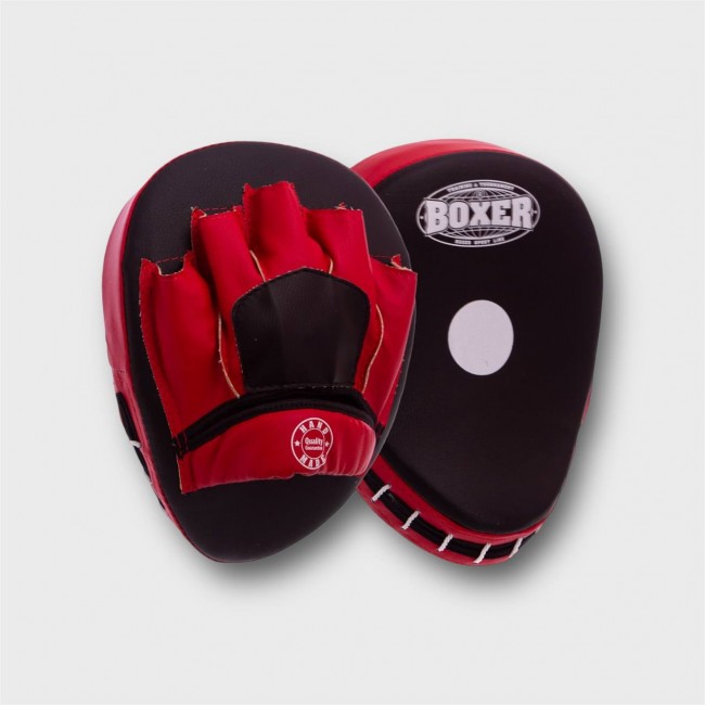 Лапи вигнуті для боксу та єдиноборств BOXER red