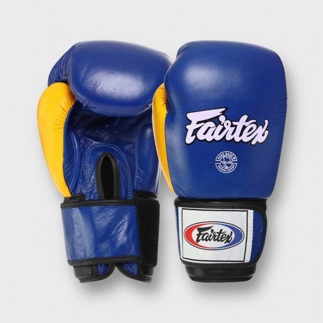 Боксерські рукавиці шкіряні FAIRTEX blue