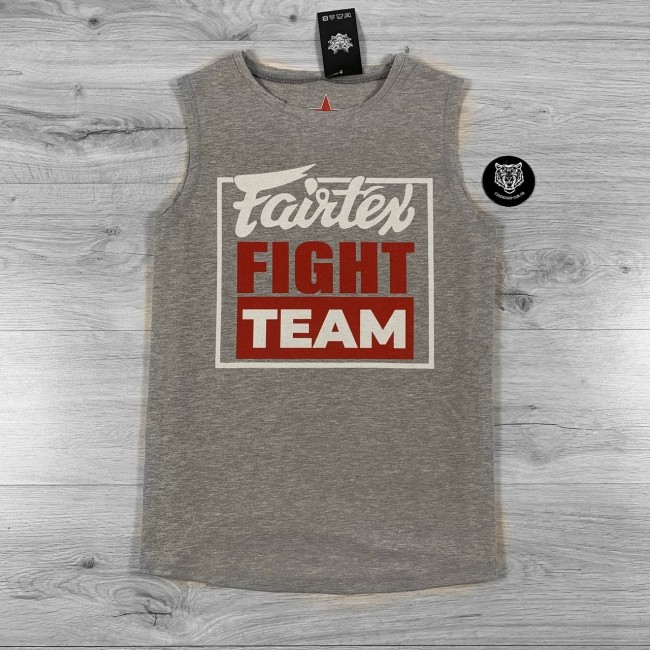 Майка Fairtex Fight Team Gray/Red 