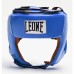 Боксерський шолом шкіряний для змагань Leone Contest Blue