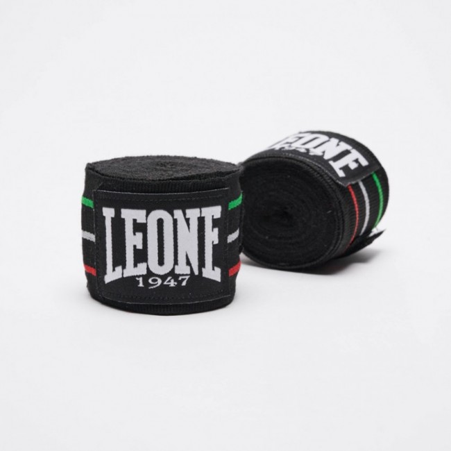 Бинти боксерські Leone Flag Black 3,5 м Бинти боксерські Leone Flag Black 3,5 м