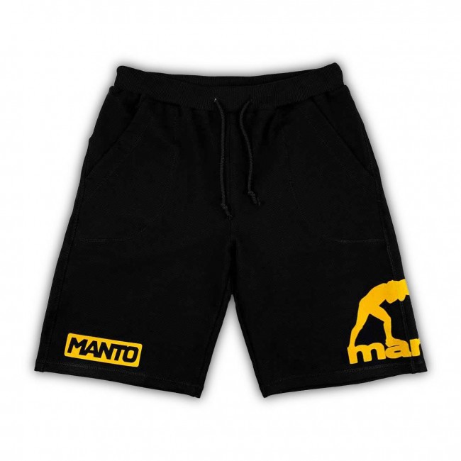 Шорты Manto Sport Shorts Emblem black/yellow