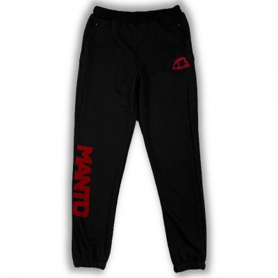 Спортивные штаны Manto Logo Triple Cotton black/red Спортивные штаны Manto Logo Triple Cotton black/red