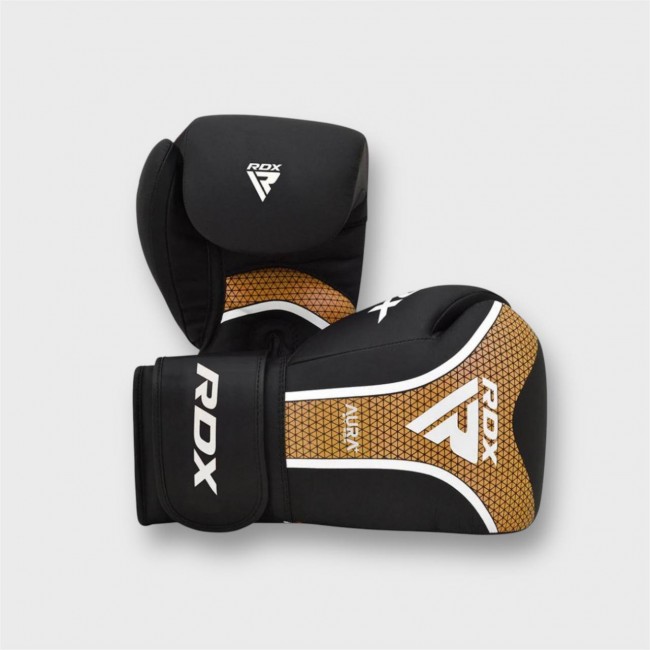 Боксерські рукавички RDX T17 Aura Black Gold 12 ун.
