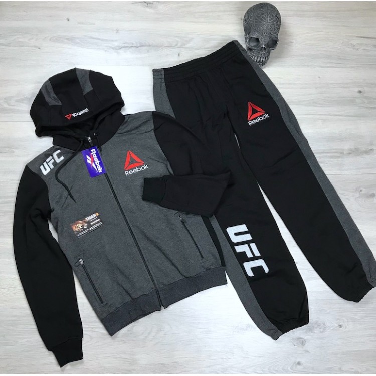 Спортивный Костюм REEBOK UFC(Black \Gray)FIGHTER 