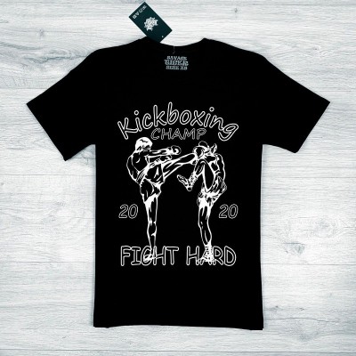 ФУТБОЛКА ST Kickboxing Champ 2020 black/white