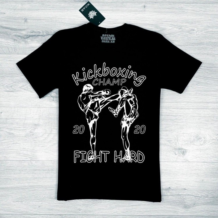 ФУТБОЛКА ST Kickboxing Champ 2020 black/white