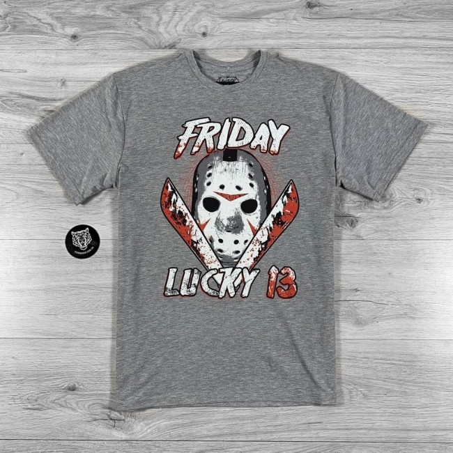 Футболка ST Jason Lucky 13 silver