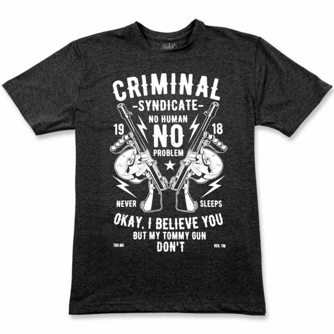 Мужская футболка ST CRIMINAL SYNDICATE gray