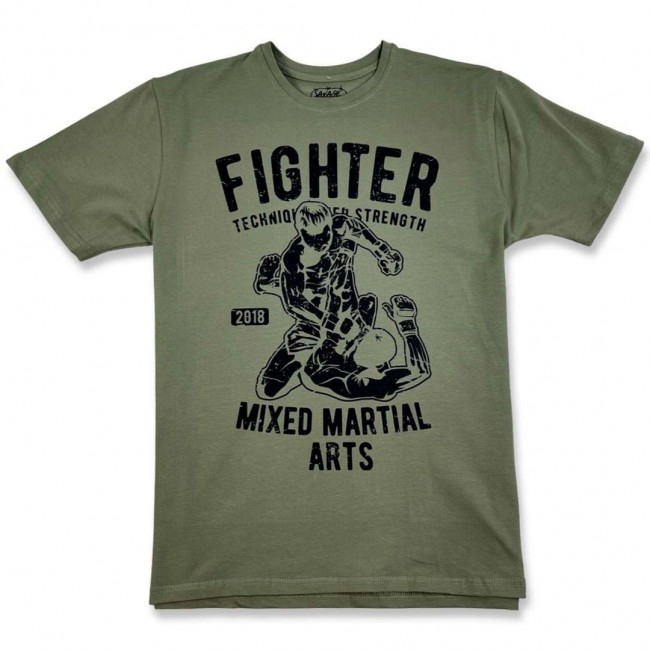 Мужская футболка ST MMA FIGHTER khaki