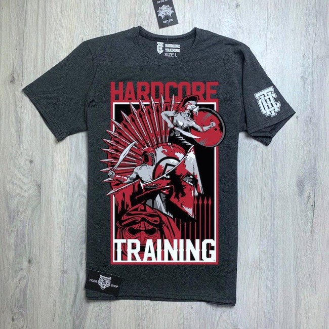 Футболка Hardcore training Spartan (dark gray)