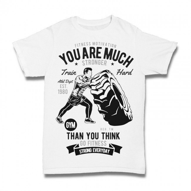 Футболка ST  You are much  than you think white