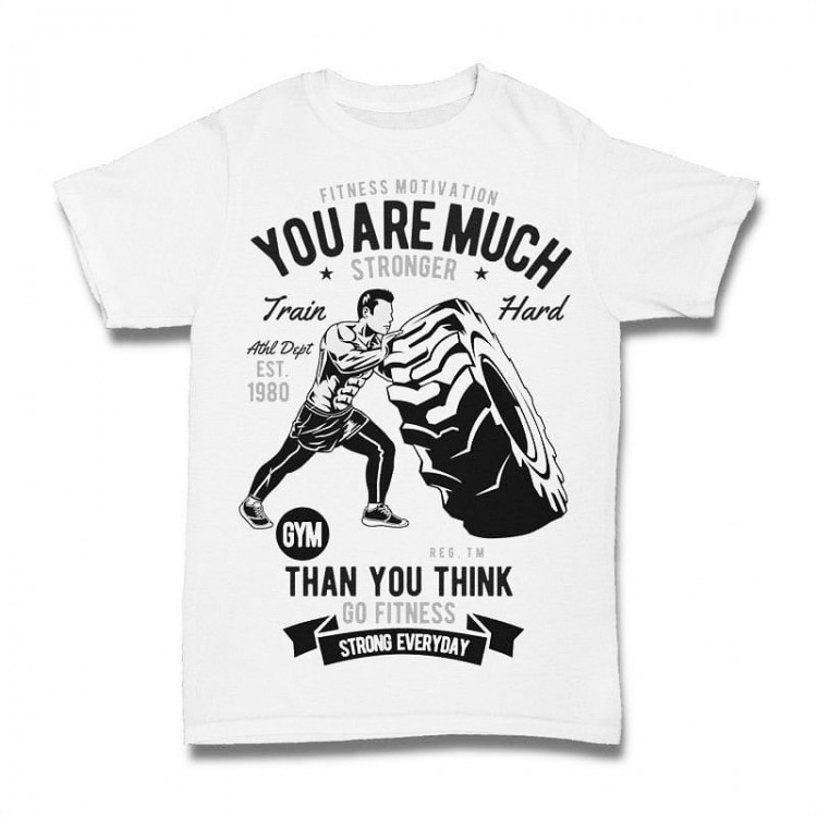 Футболка ST  You are much  than you think white