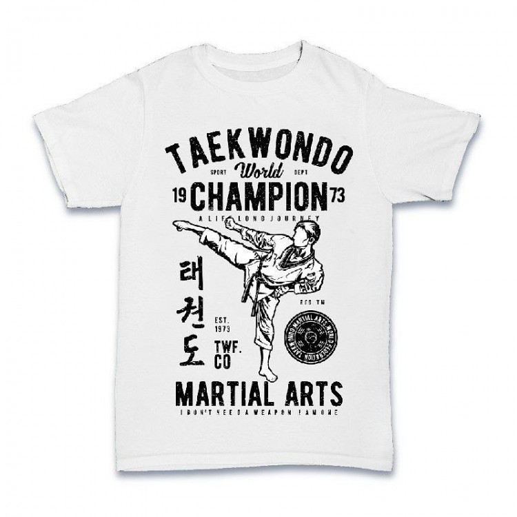 Футболка ST  Taekwondo Champion white