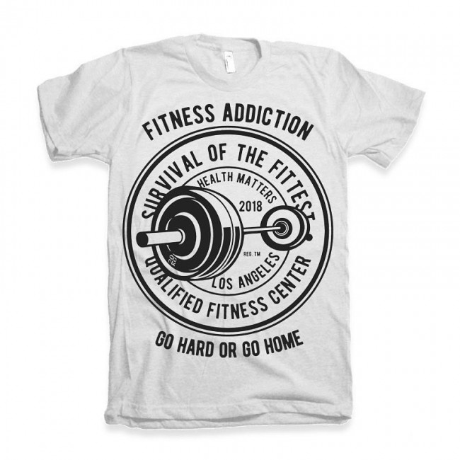 Футболка ST Fitness addiction white