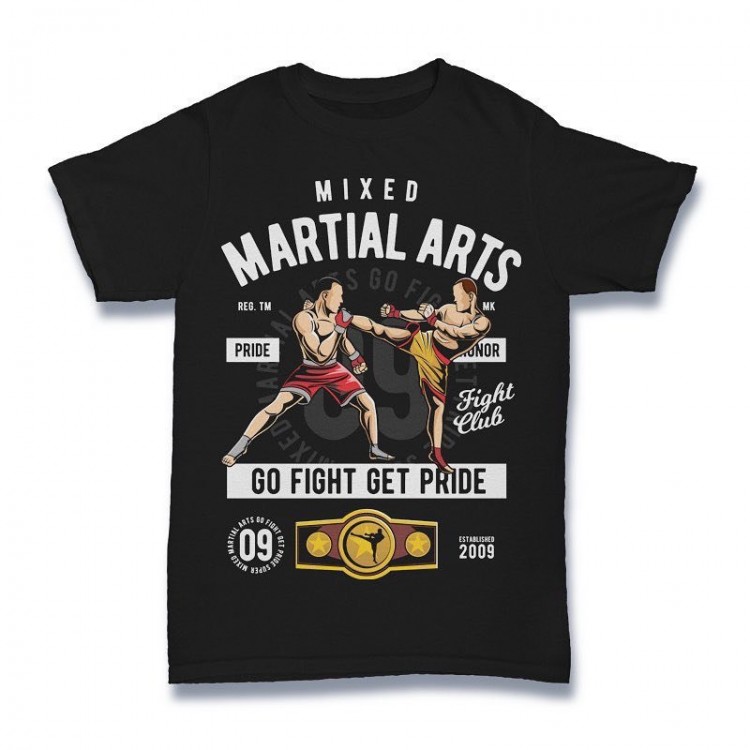 Футболка ST Go Fight Arts black