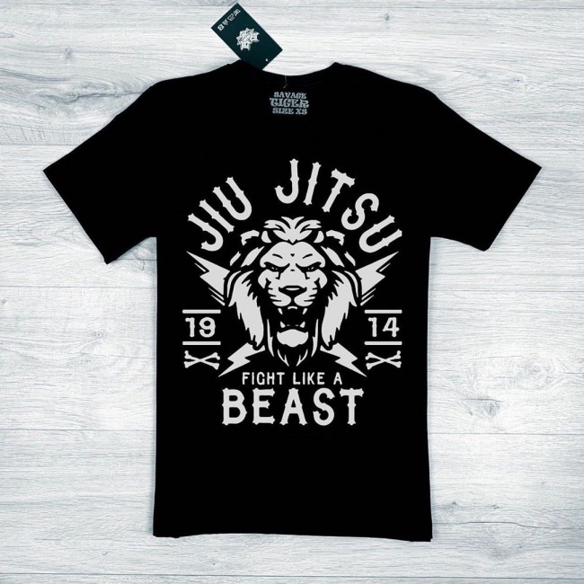 Футболка ST Jiu Jitsu Beast  Lion black