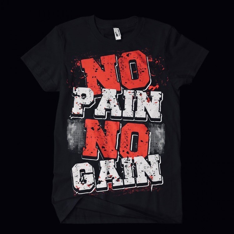 Футболка ST  No Pain No Gain black