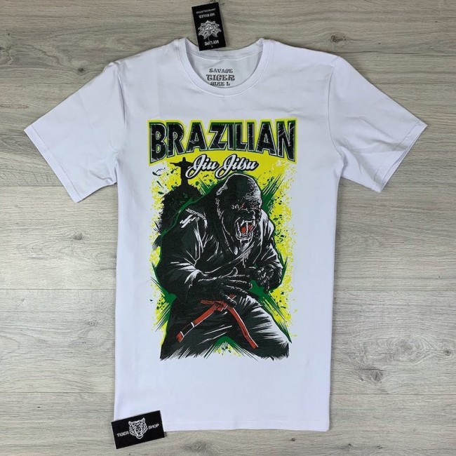 Футболка ST Brazilian Jiu Jitsu white