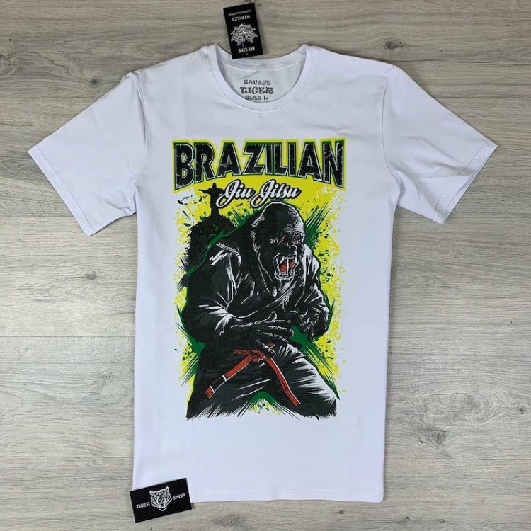 Футболка ST Brazilian Jiu Jitsu white