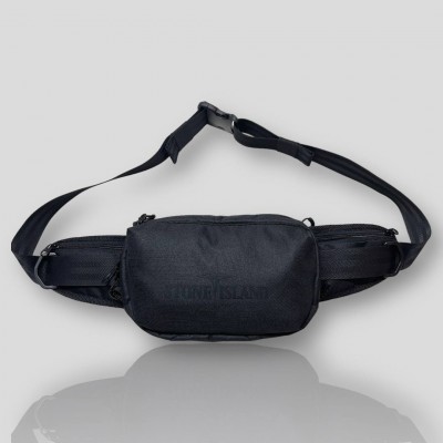 Бананка, поясна сумка TGR Stone Island black all