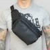 Бананка, поясна сумка TGR Stone Island black all