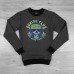 Свитшот Boxing Fight Hard Skull gray