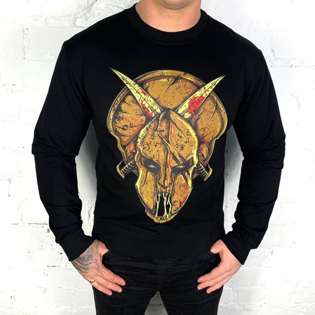 Свитшот ST SKULL BLOOD AND SWORD black