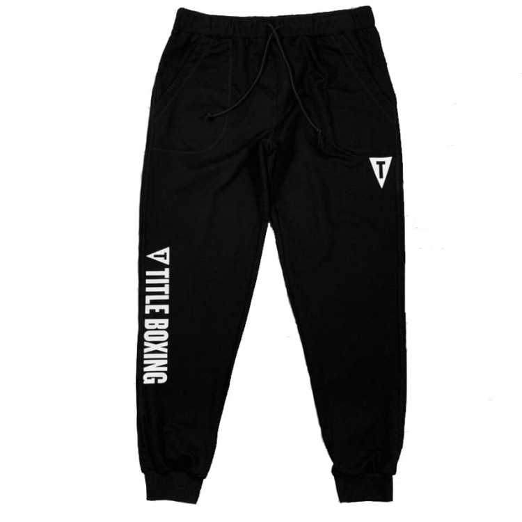 Штаны спортивные Title Boxing black/white