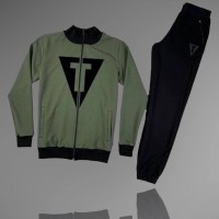 Спортивный костюм Title combo black/khaki