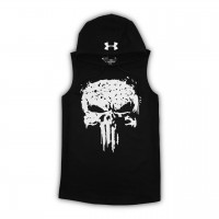 Безрукавка UA Punisher Style black/white