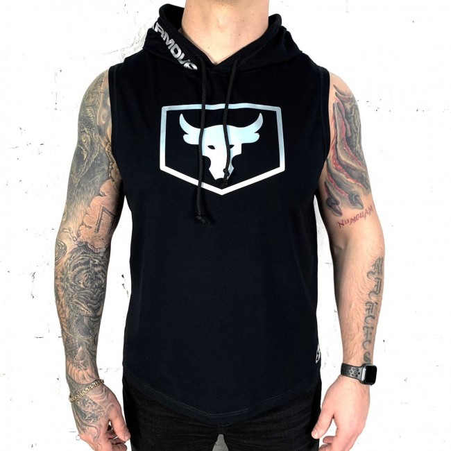 Безрукавка UA Yoox Poject Rock Warmup Top black/silver