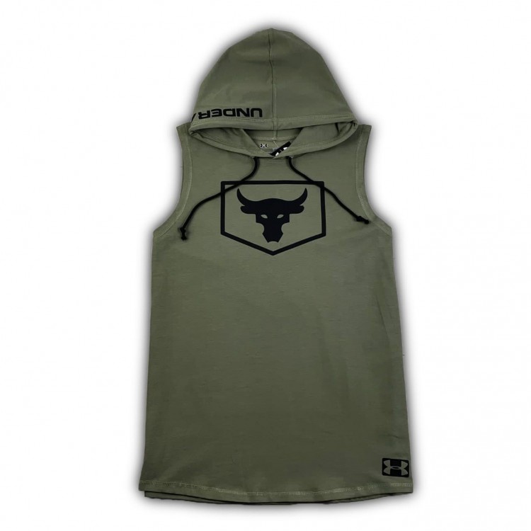 Безрукавка UA Yoox Poject Rock Warmup Top khaki Безрукавка UA Yoox Poject Rock Warmup Top khaki