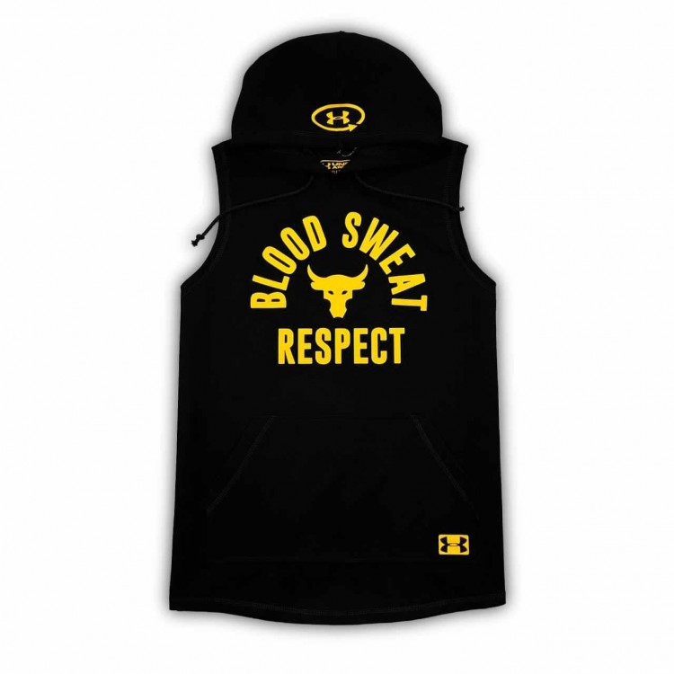 Безрукавка Under Armour Project Rock black/yellow Безрукавка Under Armour Project Rock black/yellow