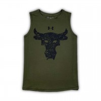 Майка UA Project Rock Bull khaki