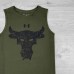 Майка Under Armour Project Rock Bull khaki