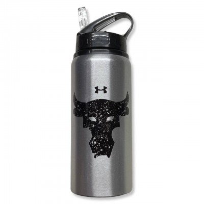 Бутылка спортивная Under Armour Project Rock Bull steel/black Бутылка спортивная Under Armour Project Rock Bull steel/black
