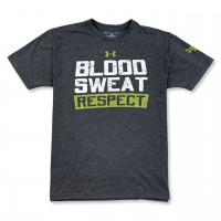 Футболка Under Armour Project Rock Blood Sweat Respect gray