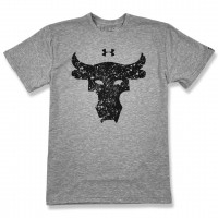 Футболка Under Armour Project Rock Bull silver/black Футболка Under Armour Project Rock Bull silver/black