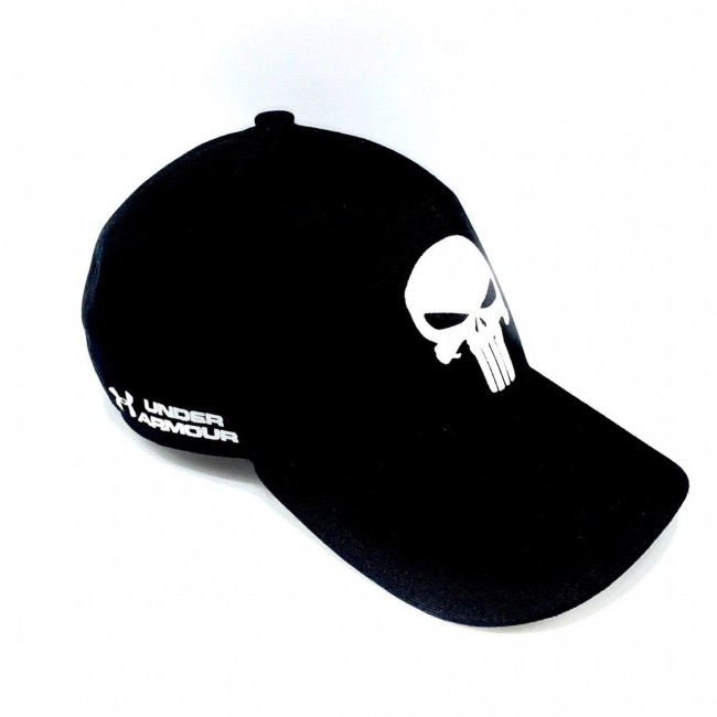 Купить бейсболку Under Urmour Punisher logo black/white