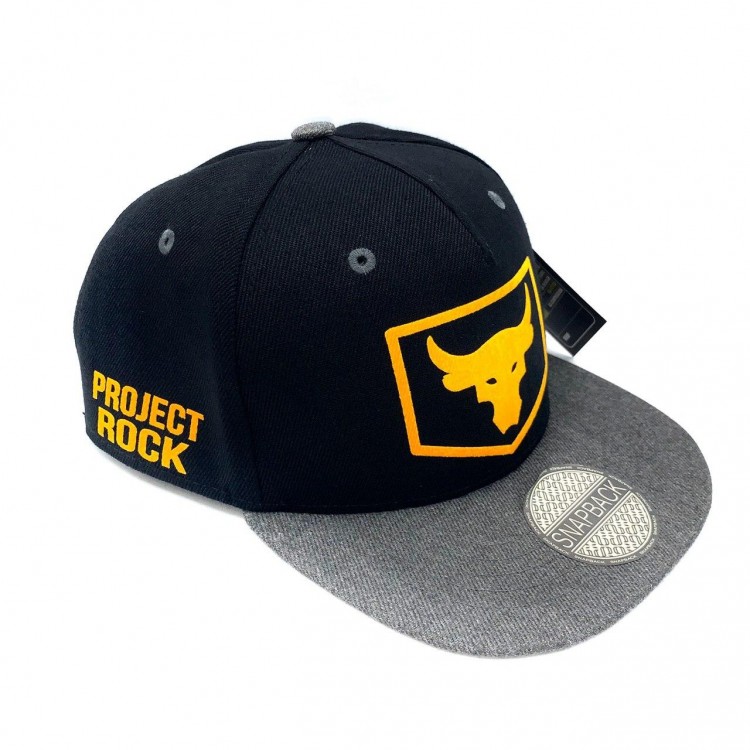 Snapback Under Armour Project Rock black/gray