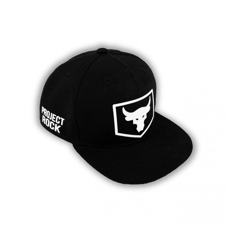 Snapback Under Armour Project Rock black/white