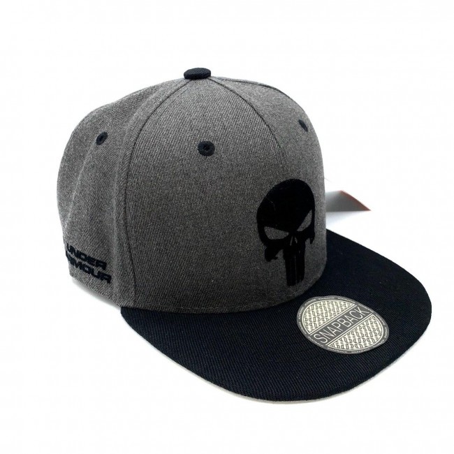 Snapback Under Armour Punisher gray/black