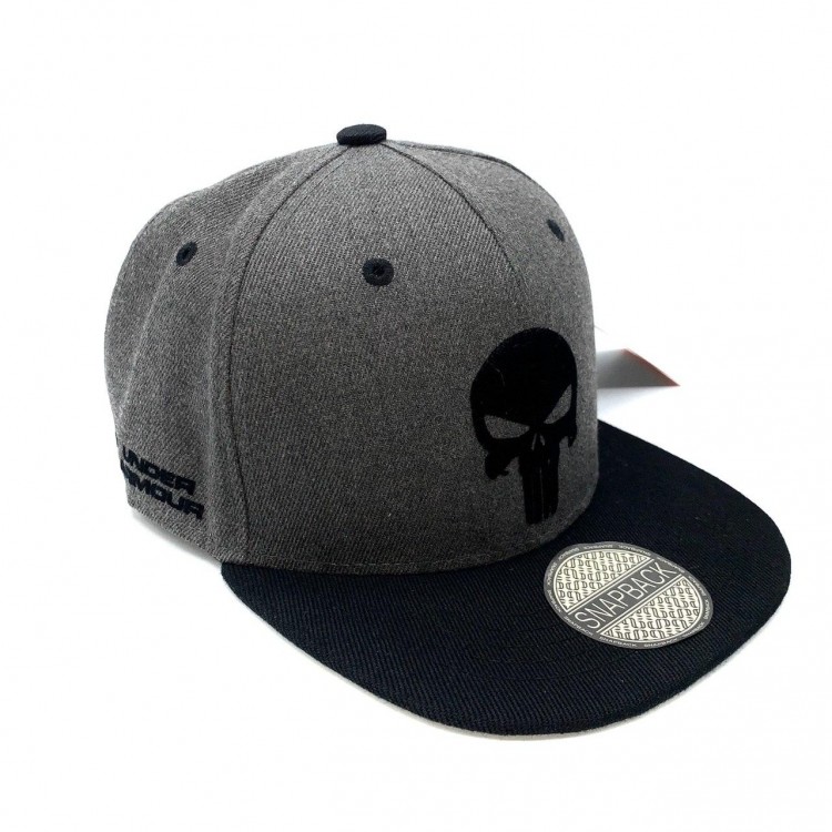 Snapback Under Armour Punisher gray/black