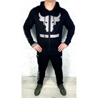 Спортивный Костюм UA PROJECT ROCK TERRY SS HOOD black/gray