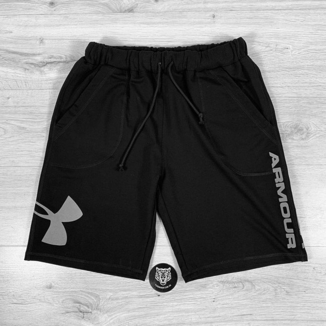 Шорты Under Armour RIVAL FLEECE LOGO SWEATSHORT black/gray Шорты Under Armour RIVAL FLEECE LOGO SWEATSHORT black/gray